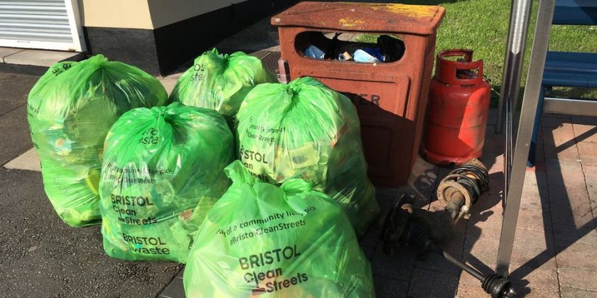 Socially-distanced monthly litter pick