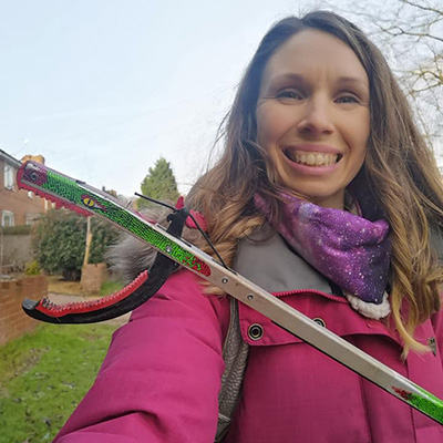 Heather and her litter picker