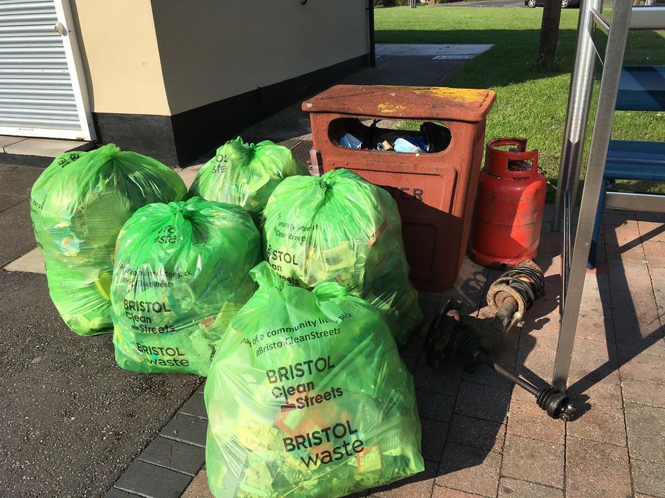 Socially-distanced monthly litter pick