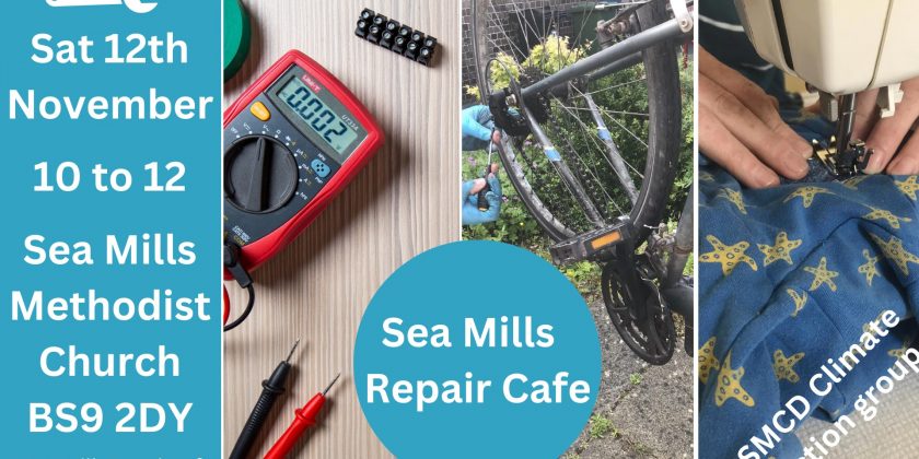 Sea Mills Repair Cafe – Extended Range of Repairs