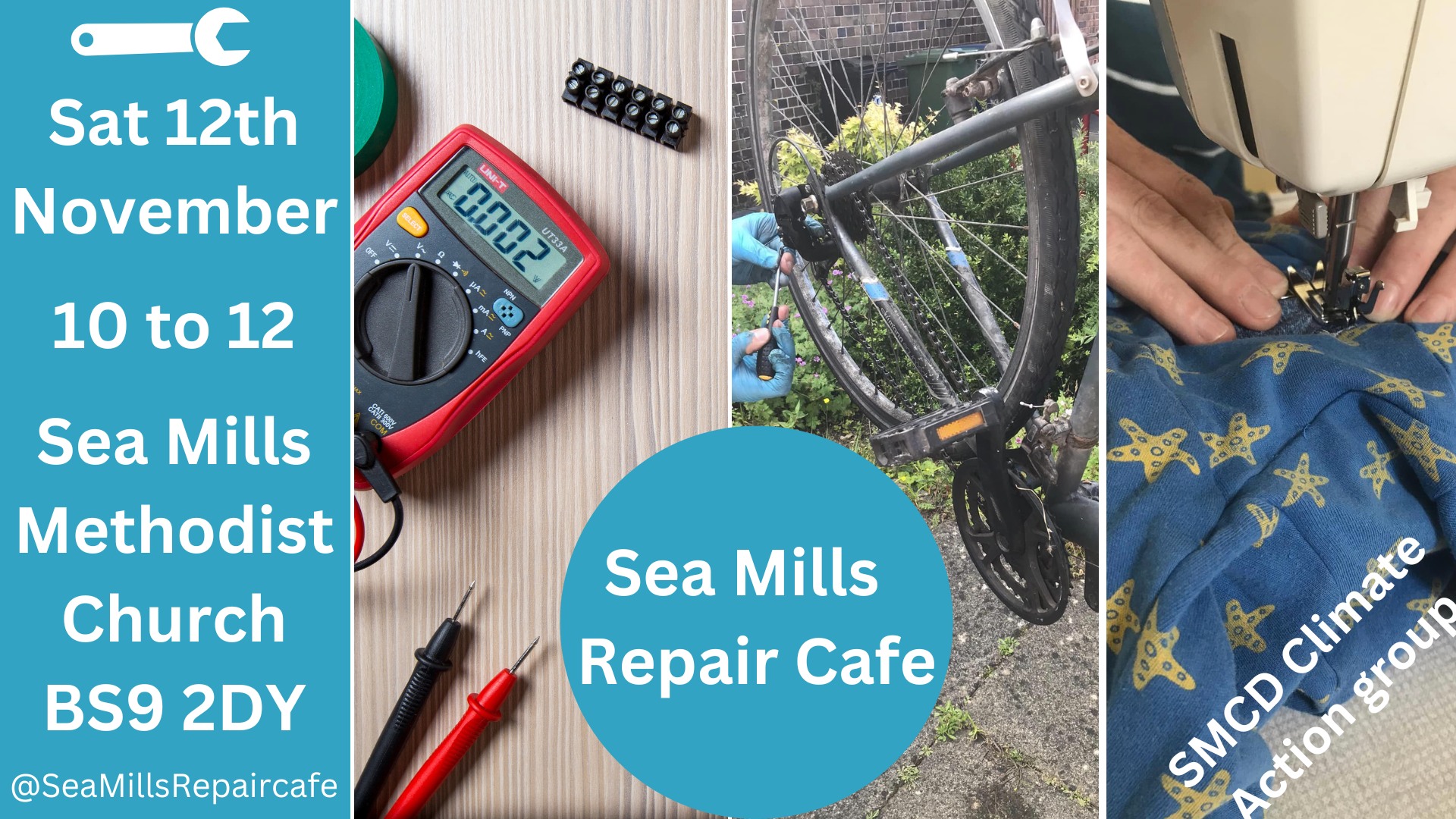 Sea Mills Repair Cafe – Extended Range of Repairs